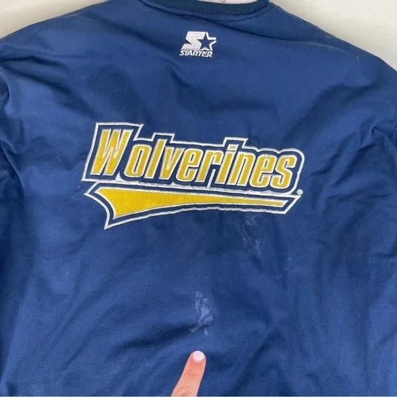 Vintage 90s Starter Michigan Wolverines Jacket XL